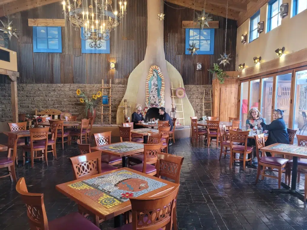 Church Street Cafe albuquerque dining room with fireplace