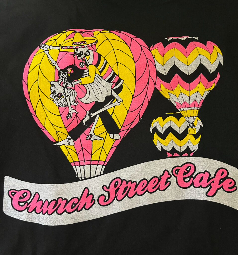 Hot Air Balloons Church Street Cafe T-Shirt - Shop